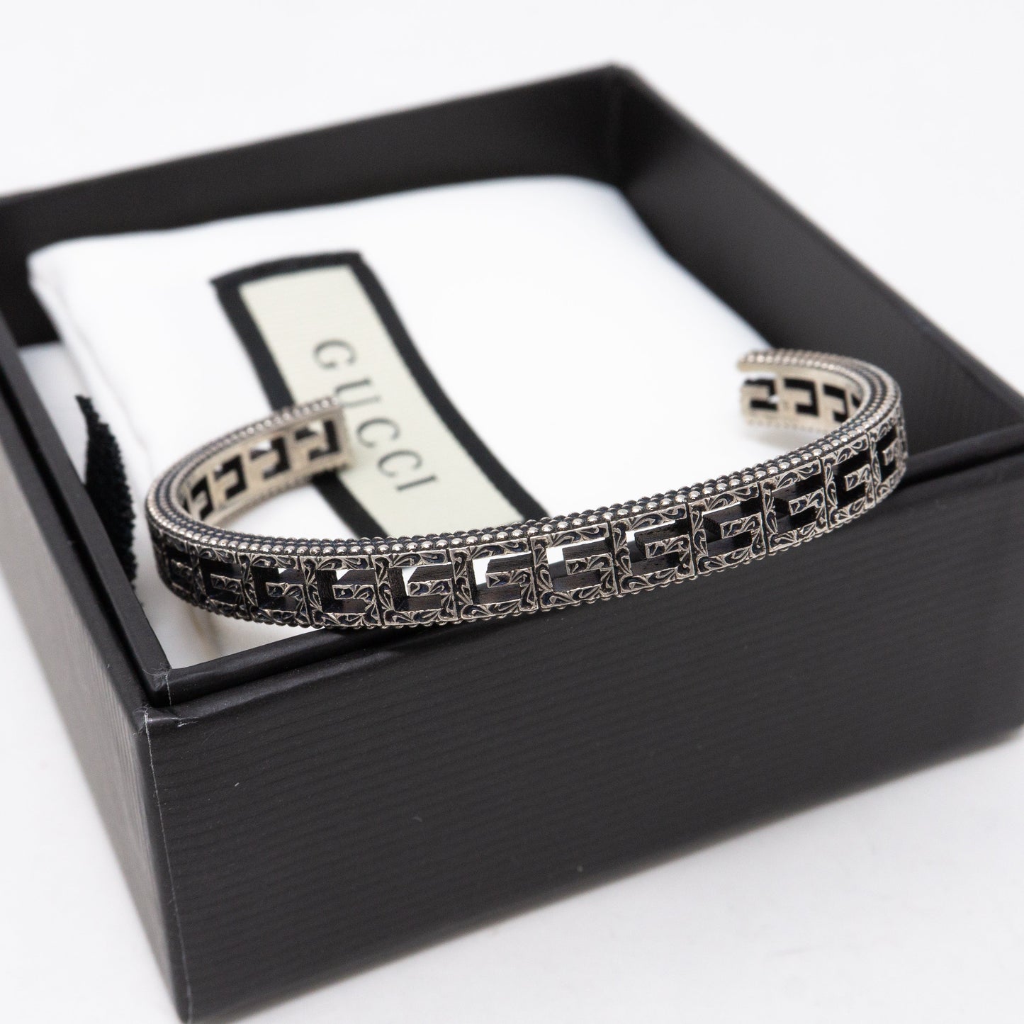 Sterling Silver Square G Bracelet