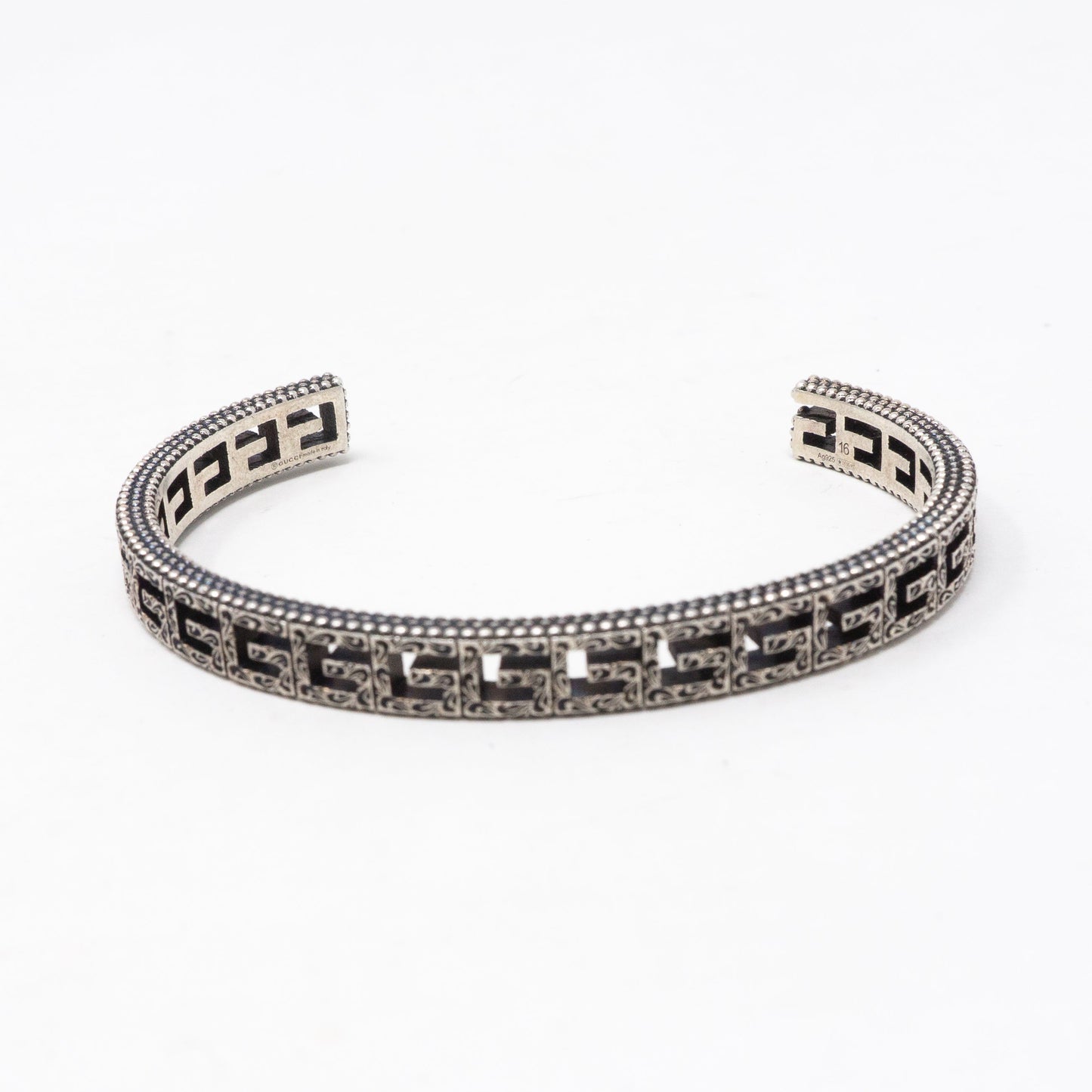 Sterling Silver Square G Bracelet