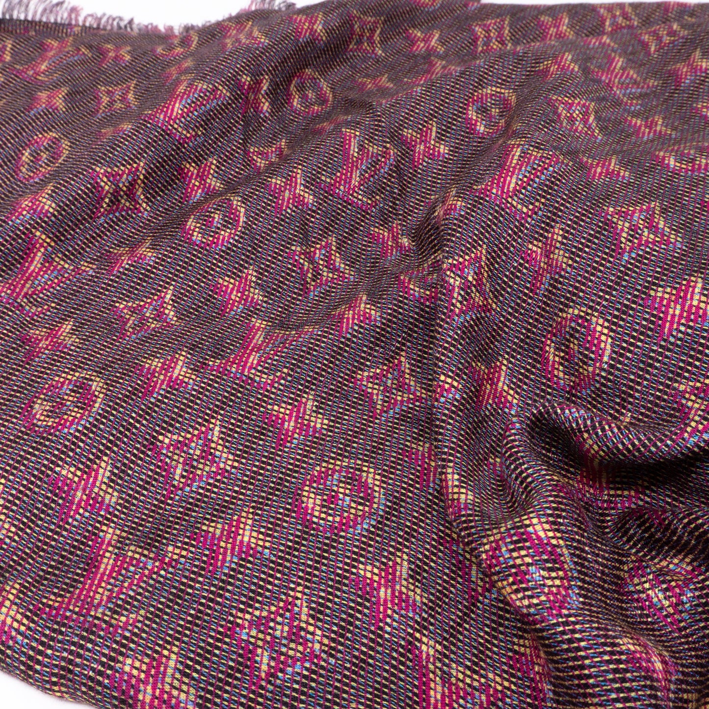 Louis-vuitton Monogram Damier Shawl Pop Pink