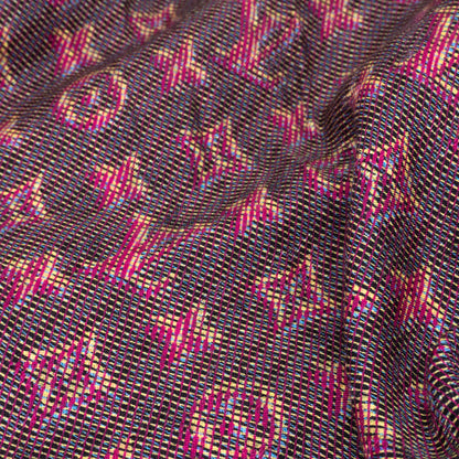 Louis-vuitton Monogram Damier Shawl Pop Pink