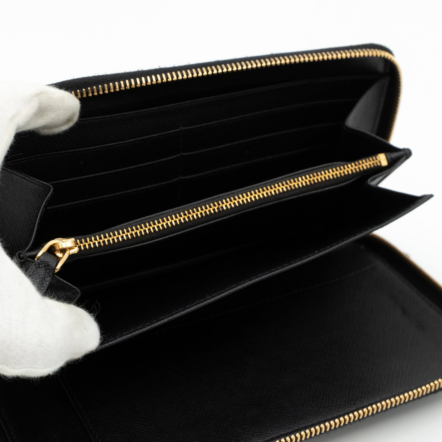 Organizer Wallet Black Saffiano