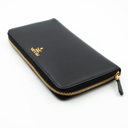 Organizer Wallet Black Saffiano