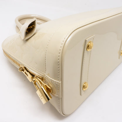 Louis-vuitton Alma PM Vernis Blanc Corail