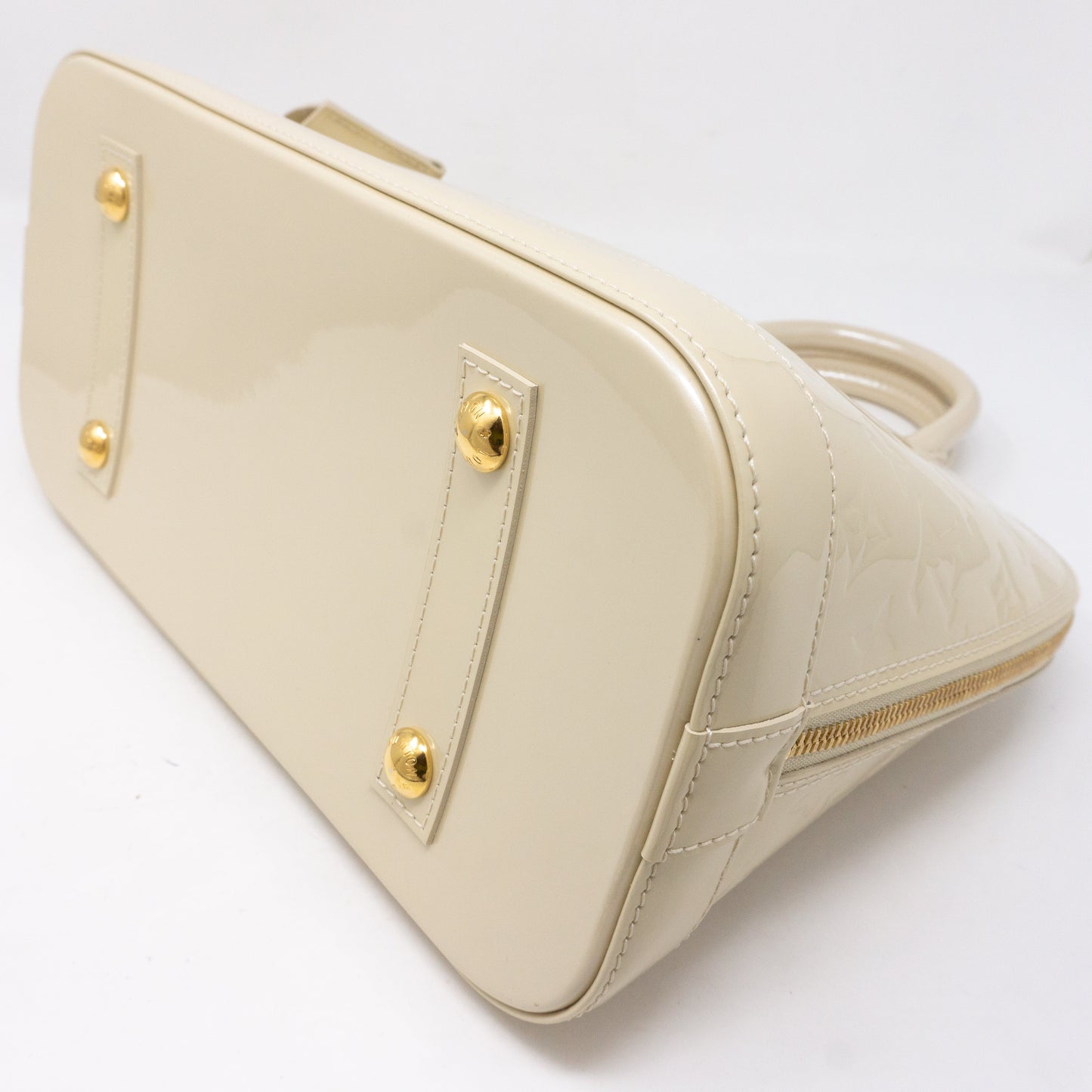 Louis-vuitton Alma PM Vernis Blanc Corail