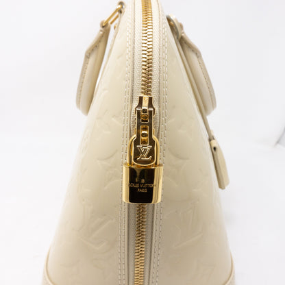 Louis-vuitton Alma PM Vernis Blanc Corail