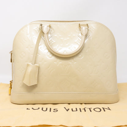 Louis-vuitton Alma PM Vernis Blanc Corail