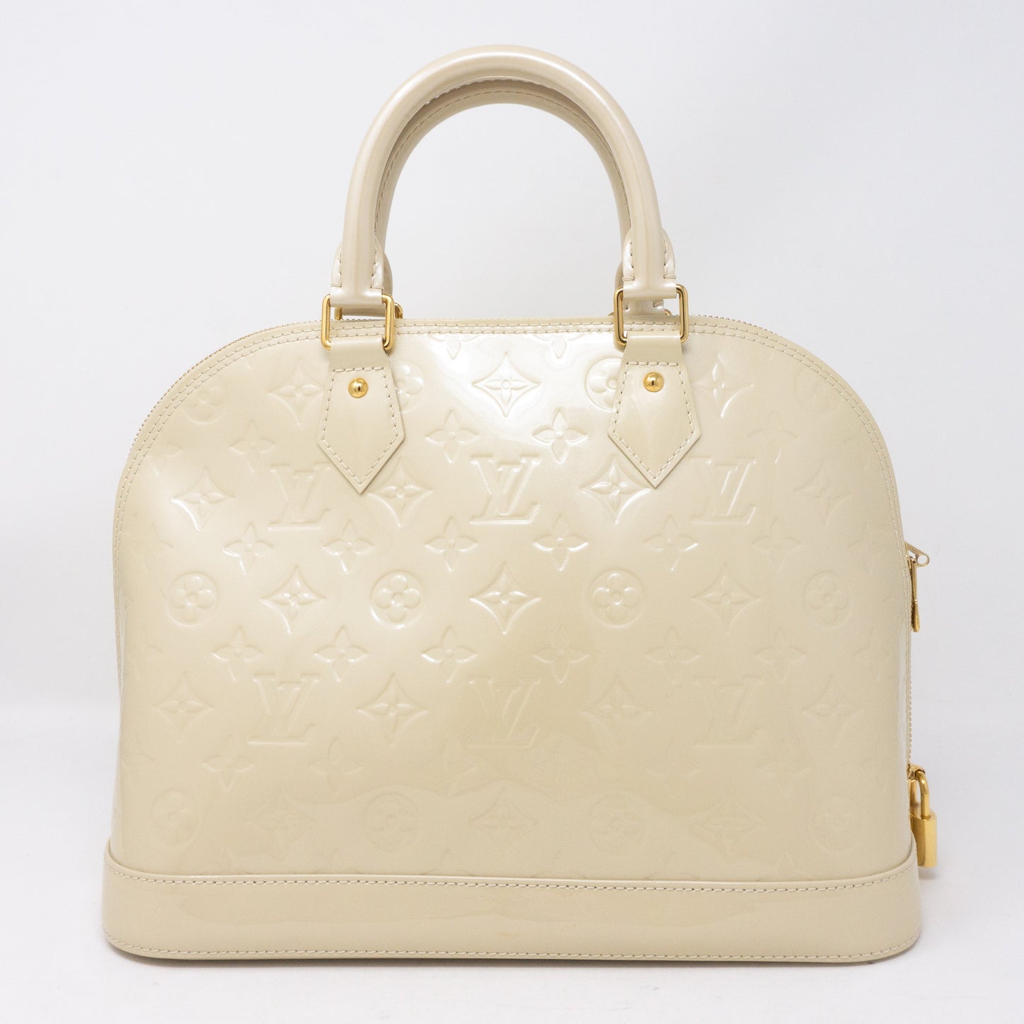 Louis-vuitton Alma PM Vernis Blanc Corail