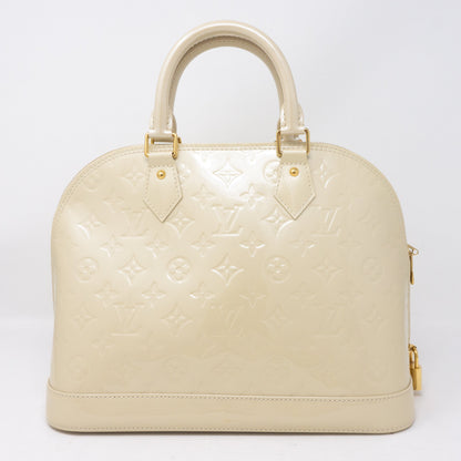 Louis-vuitton Alma PM Vernis Blanc Corail
