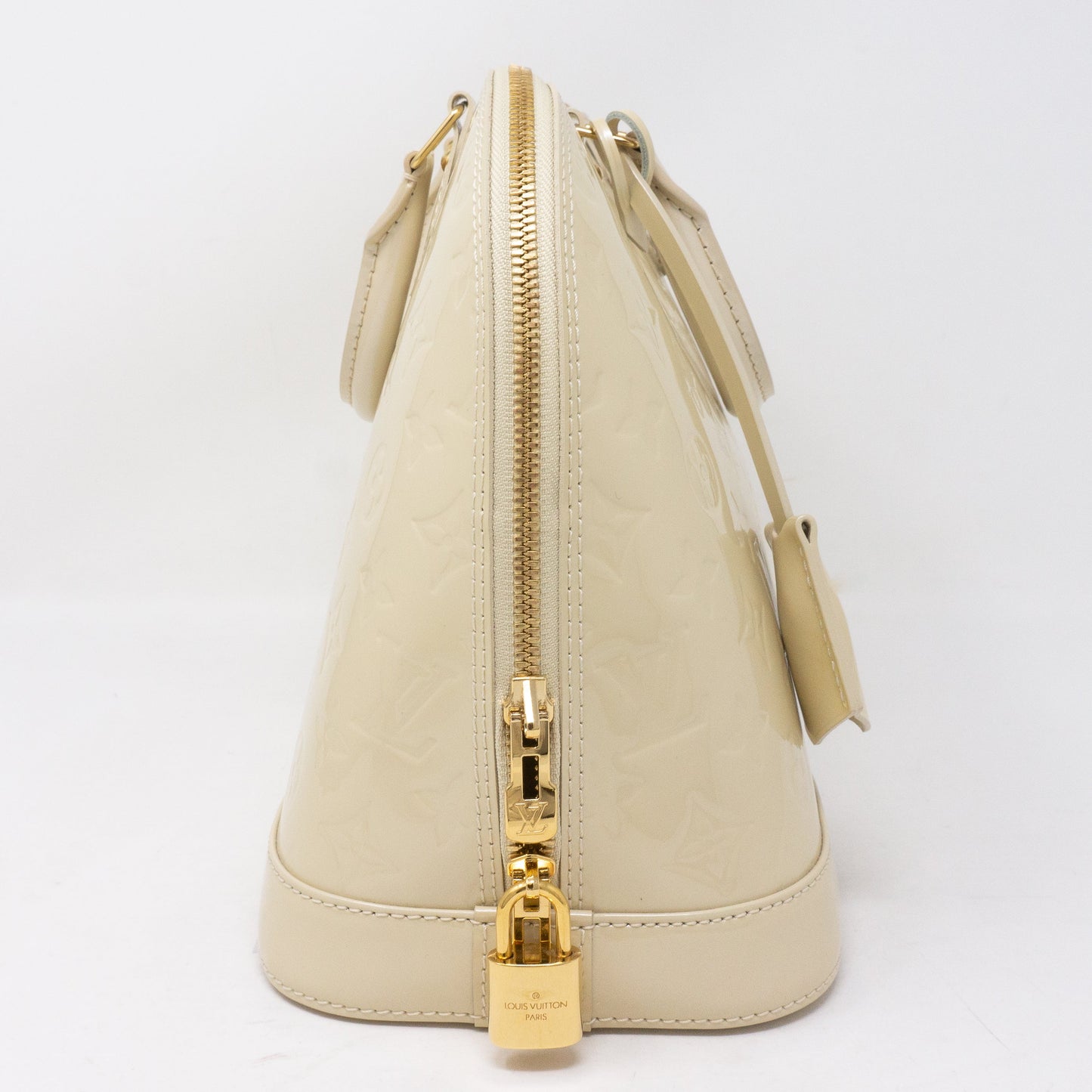 Louis-vuitton Alma PM Vernis Blanc Corail