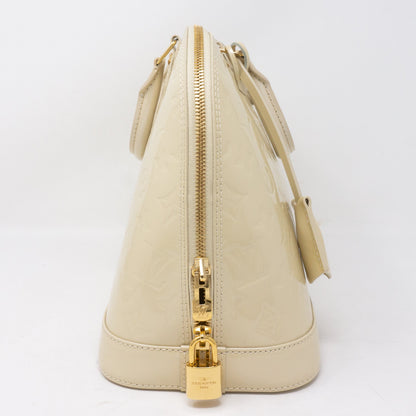 Louis-vuitton Alma PM Vernis Blanc Corail
