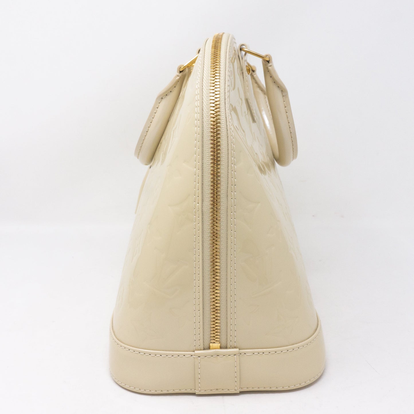Louis-vuitton Alma PM Vernis Blanc Corail
