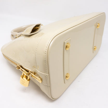 Louis-vuitton Alma PM Vernis Blanc Corail