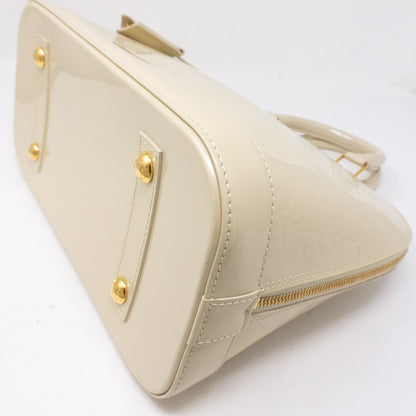 Louis-vuitton Alma PM Vernis Blanc Corail