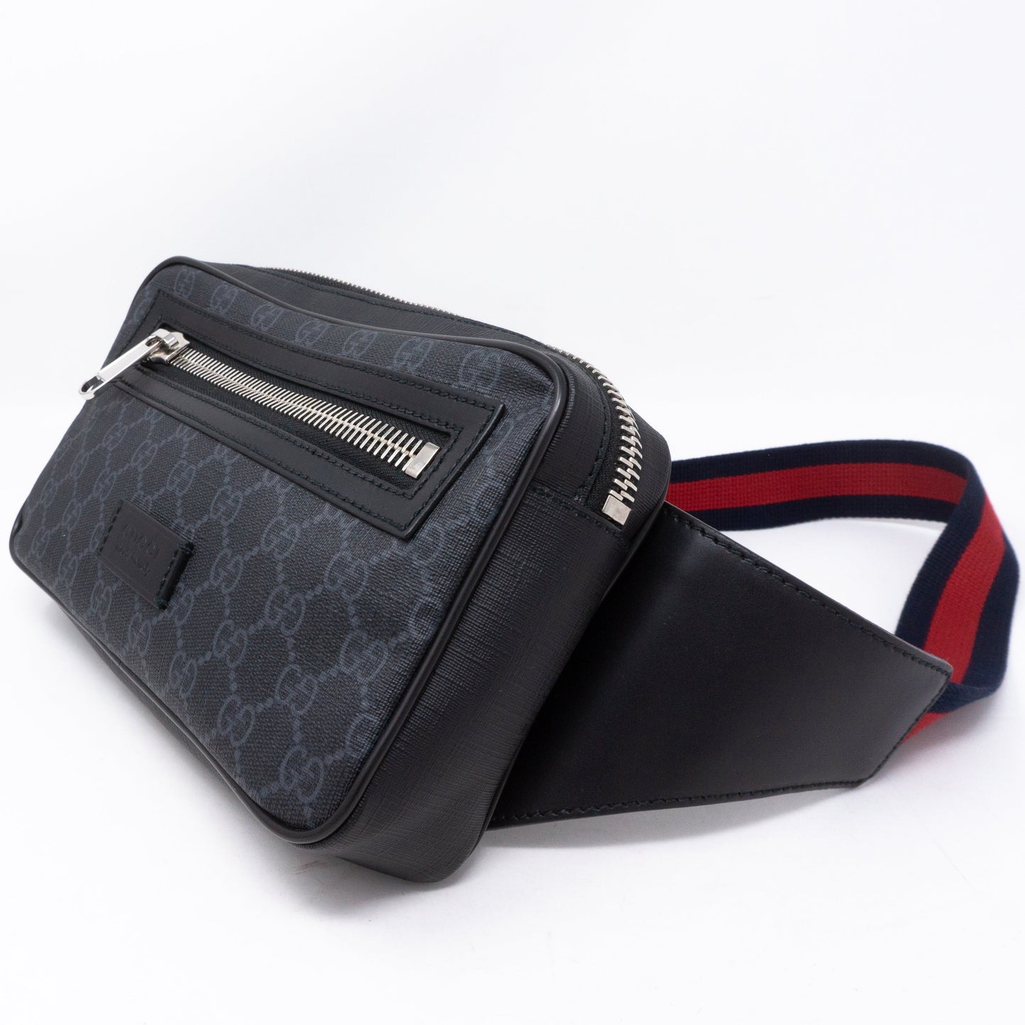 GG Supreme Black Belt Bag