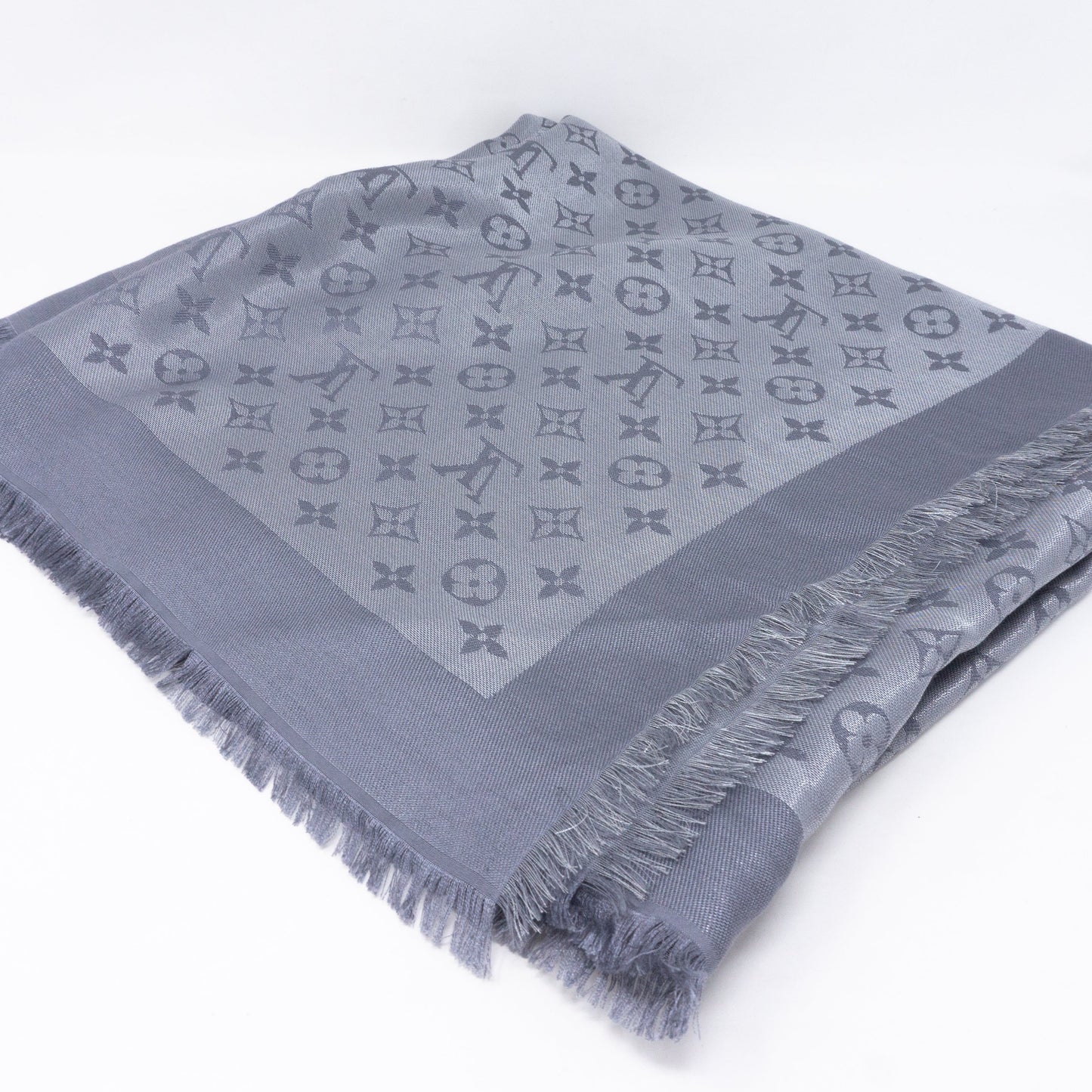 Louis-vuitton Monogram Shine Shawl Anthracite