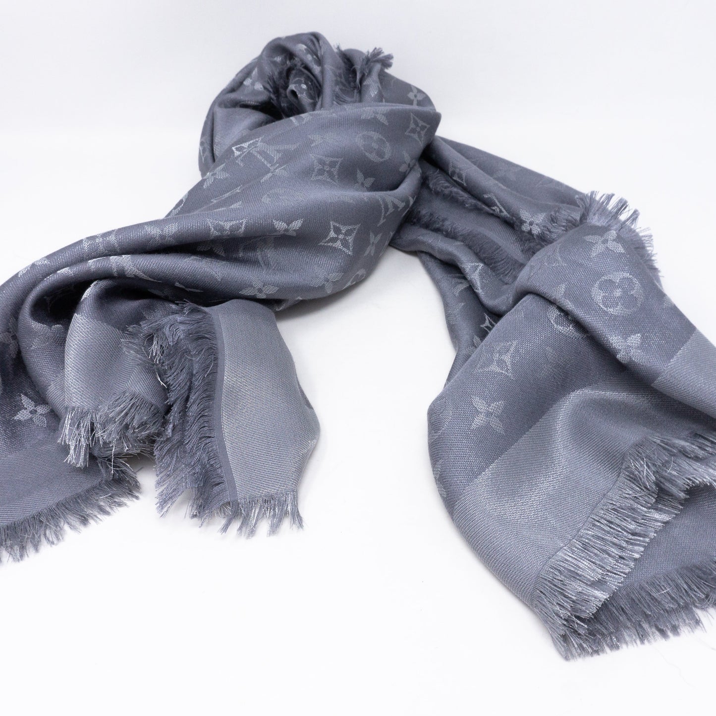 Louis-vuitton Monogram Shine Shawl Anthracite