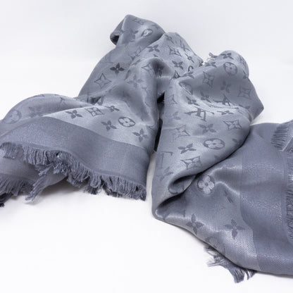 Louis-vuitton Monogram Shine Shawl Anthracite