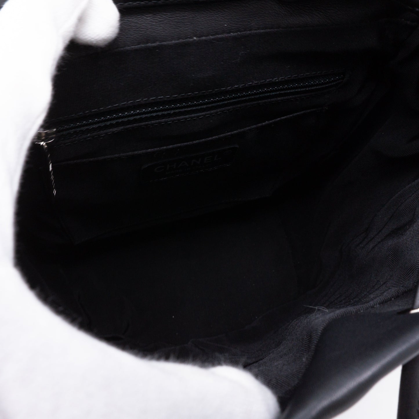 Urban Spirit Backpack Black Chevron Quilted Leather