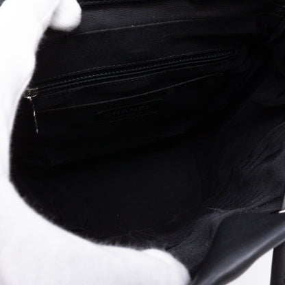 Urban Spirit Backpack Black Chevron Quilted Leather