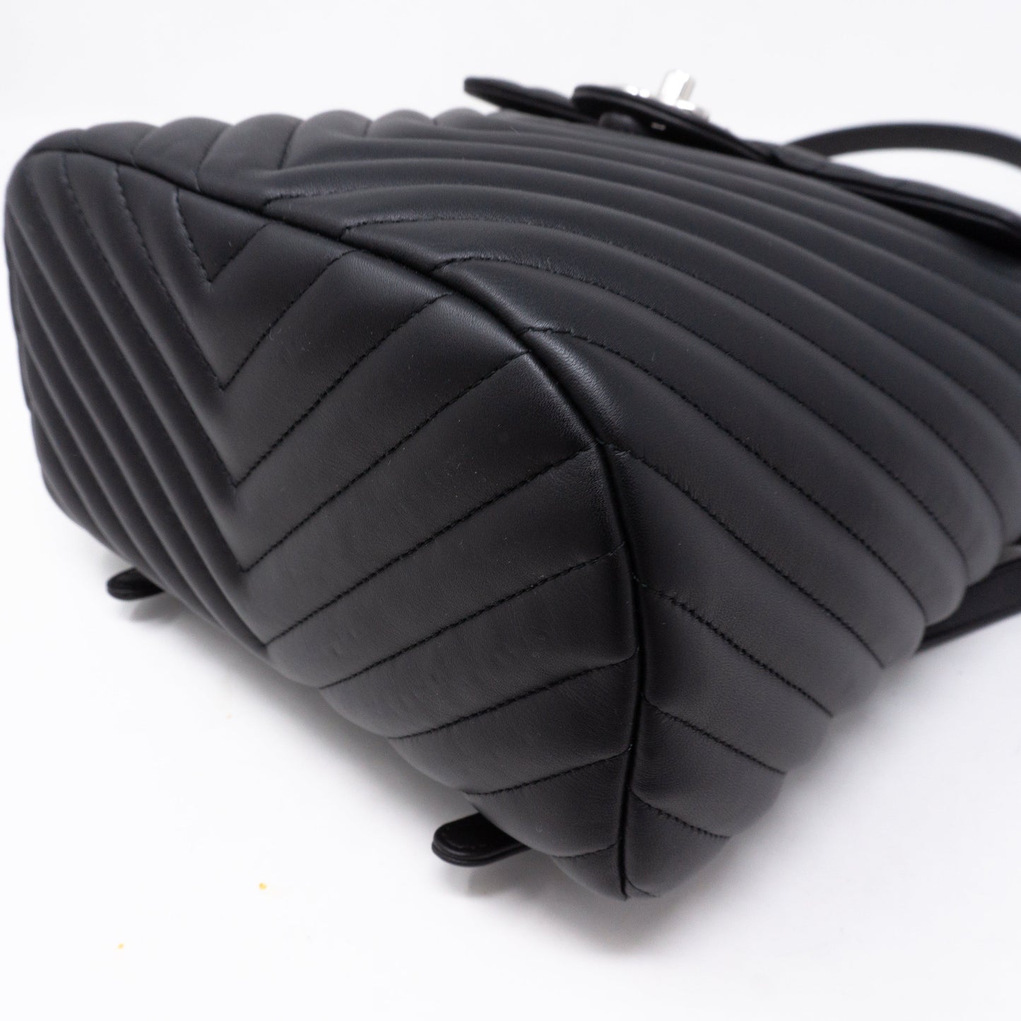 Urban Spirit Backpack Black Chevron Quilted Leather