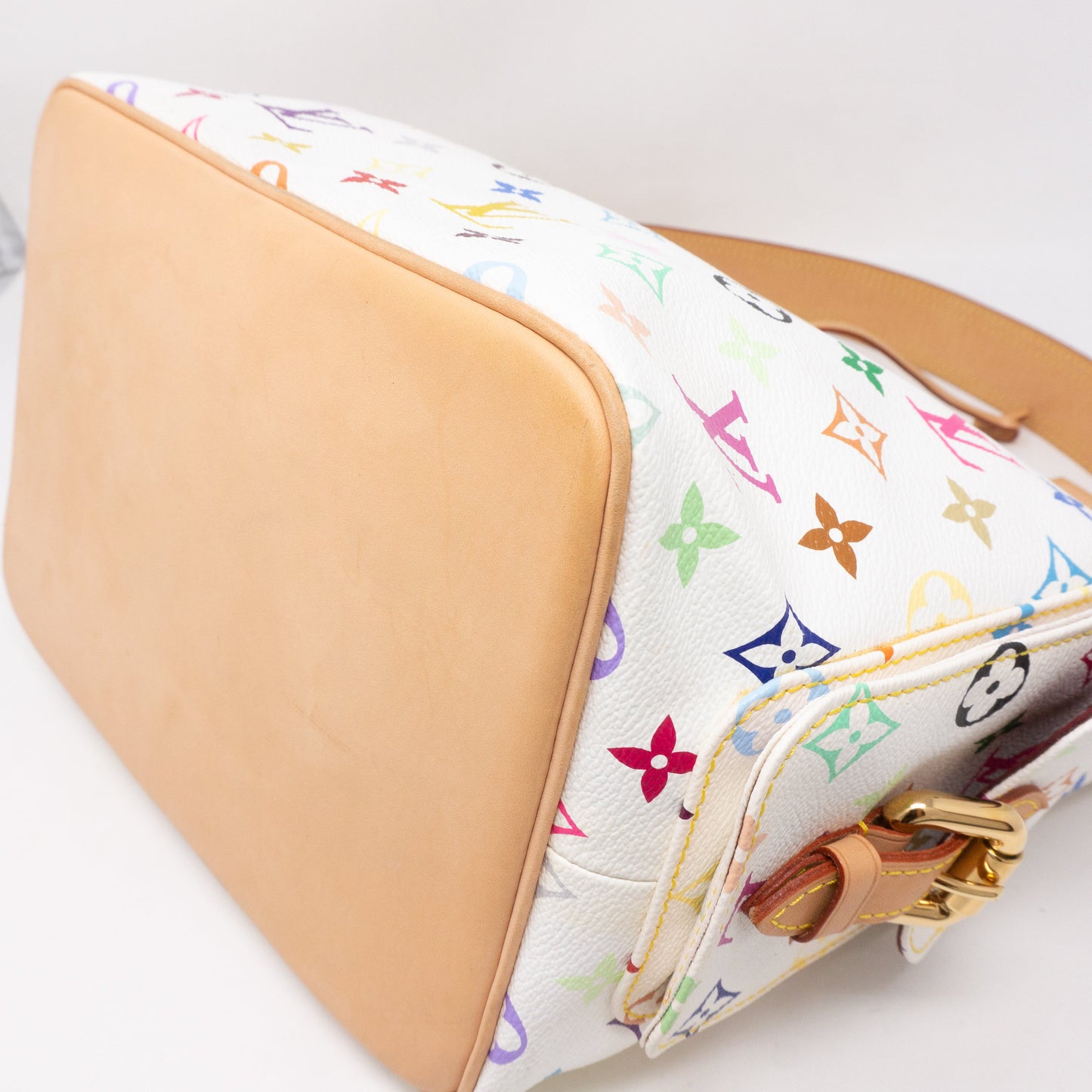 Louis-vuitton Petit Noe White Multicolore