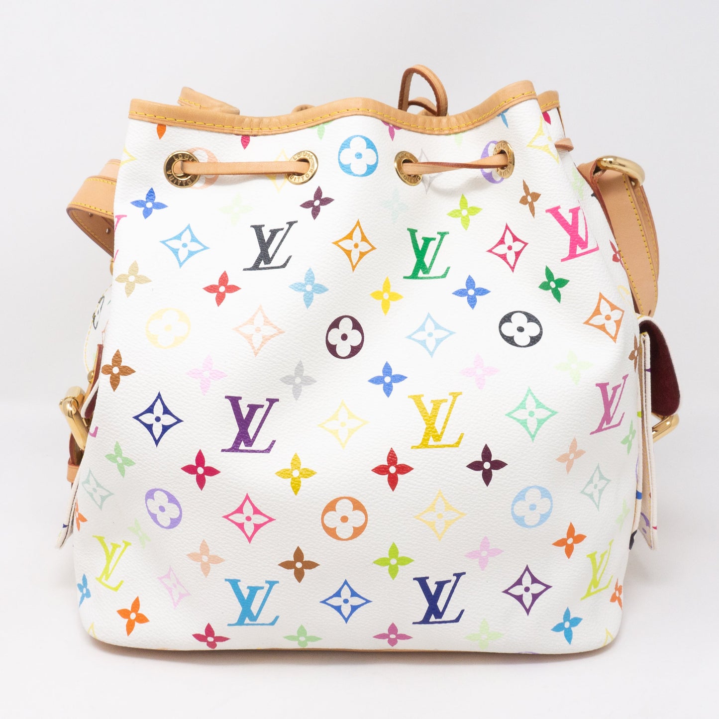 Louis-vuitton Petit Noe White Multicolore