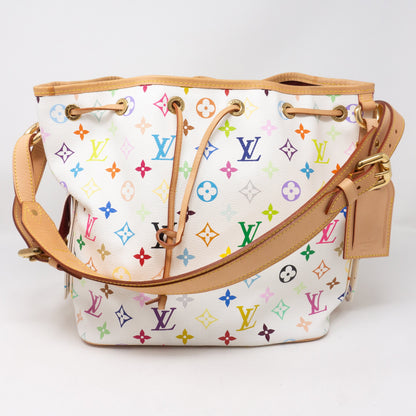 Louis-vuitton Petit Noe White Multicolore