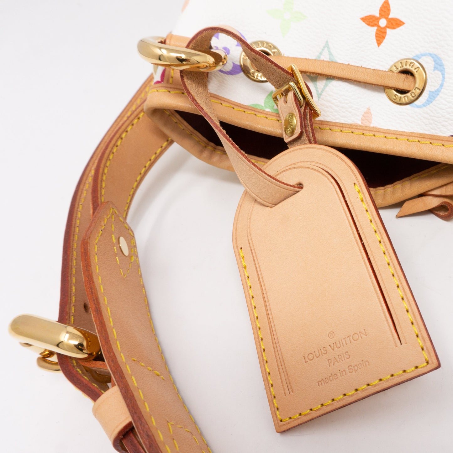 Louis-vuitton Petit Noe White Multicolore
