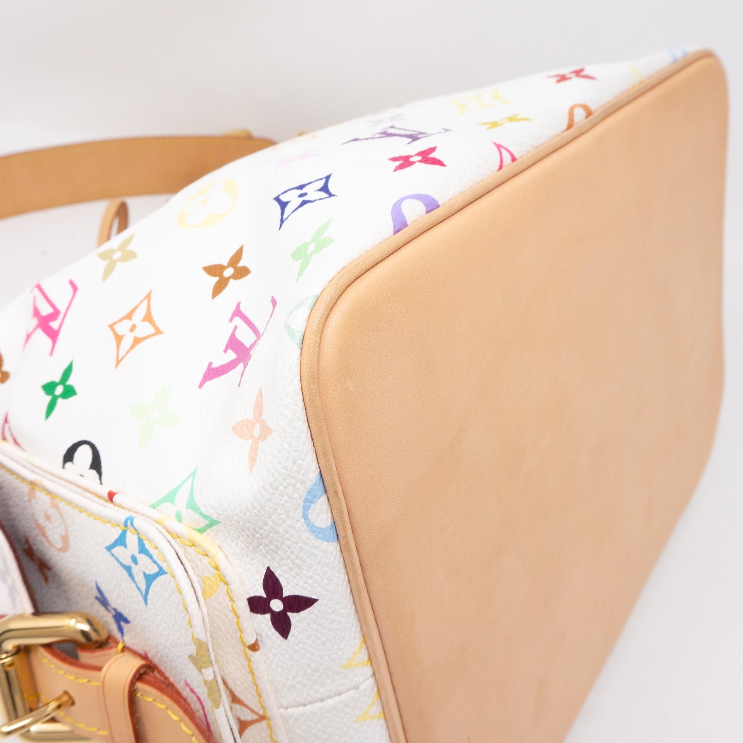 Louis-vuitton Petit Noe White Multicolore