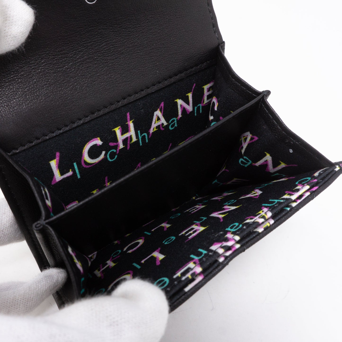Classic Flap  Case Large Black Lambskin