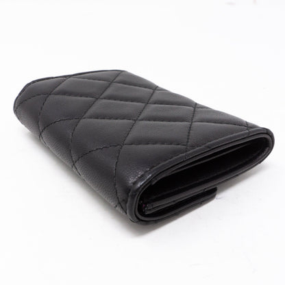 Classic Flap  Case Large Black Lambskin