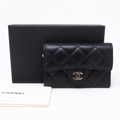 Classic Flap  Case Black Lambskin