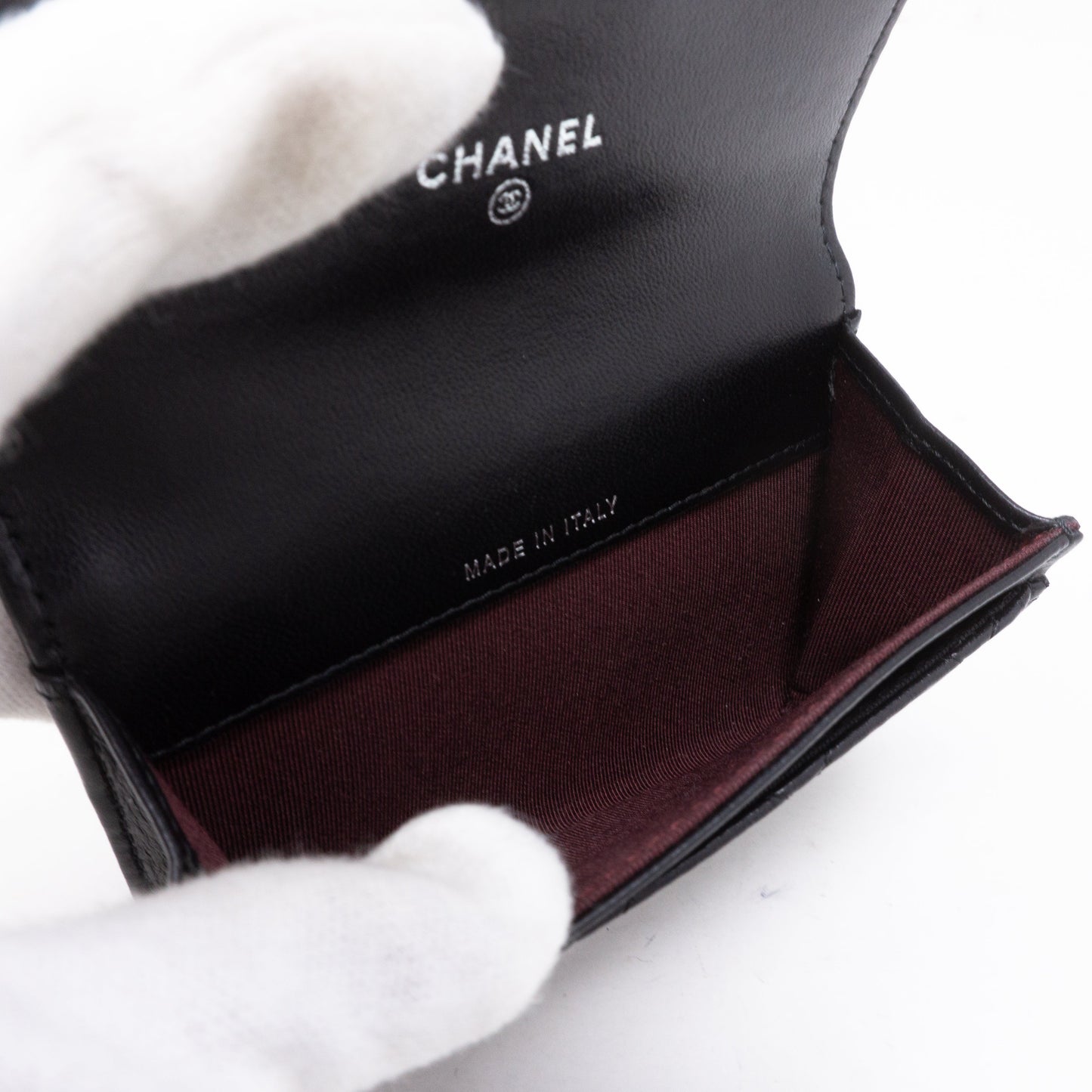 Classic Flap  Case Black Lambskin