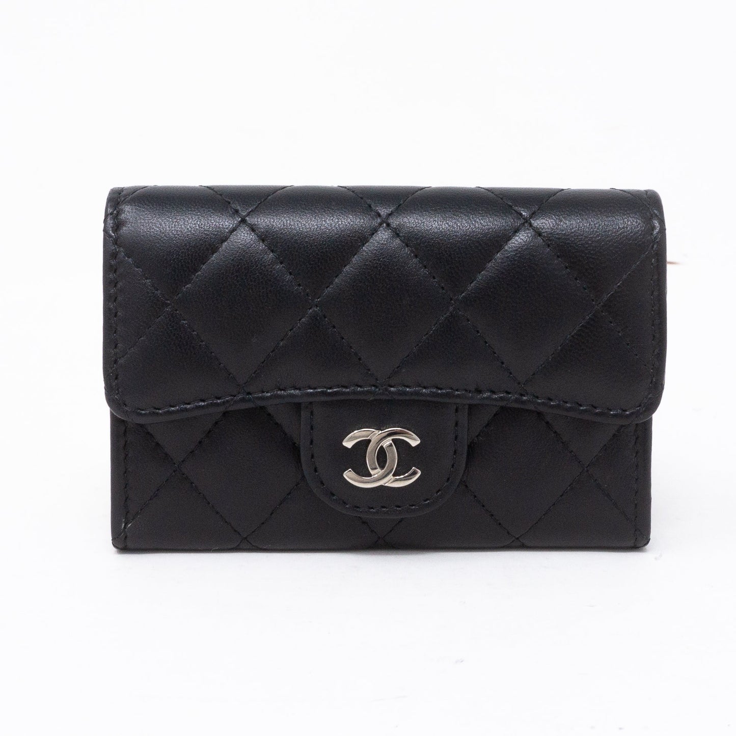 Classic Flap  Case Black Lambskin