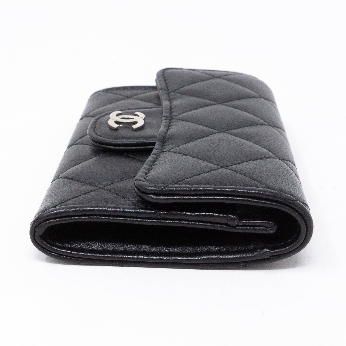 Classic Flap  Case Black Lambskin