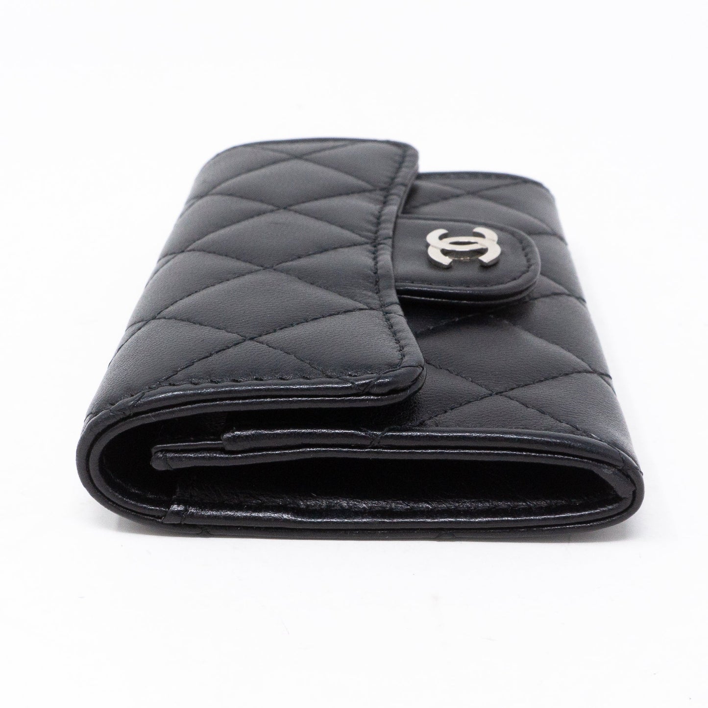 Classic Flap  Case Black Lambskin