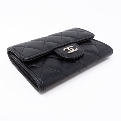 Classic Flap  Case Black Lambskin