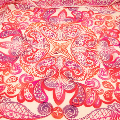 Louis-vuitton Lucky Paisley Silk Square Red