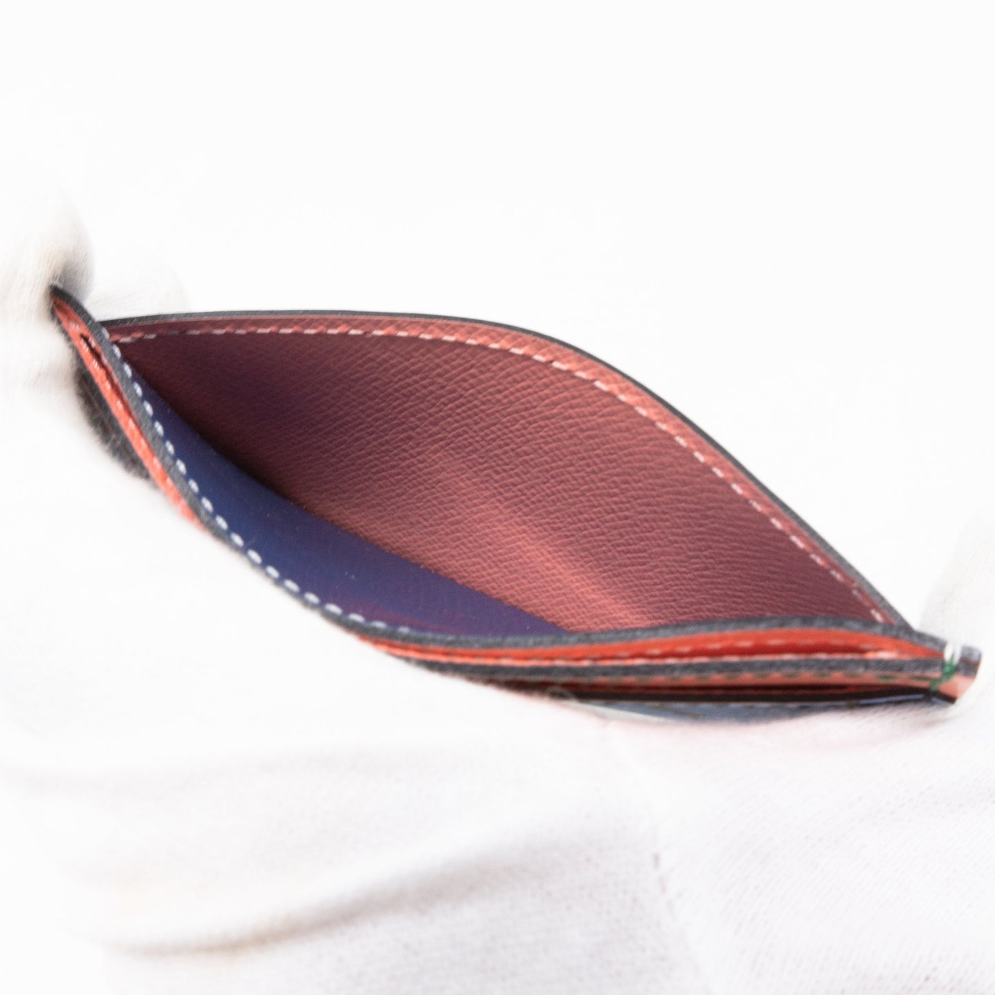 Louis-vuitton Card Holder Epi Leather Aqua Blue
