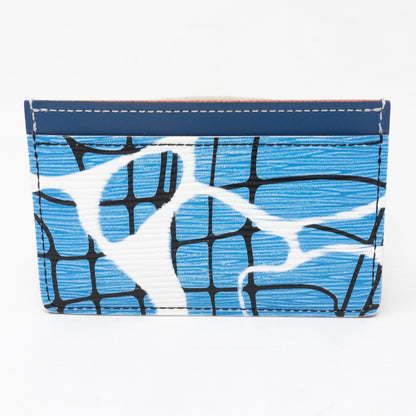 Louis-vuitton Card Holder Epi Leather Aqua Blue