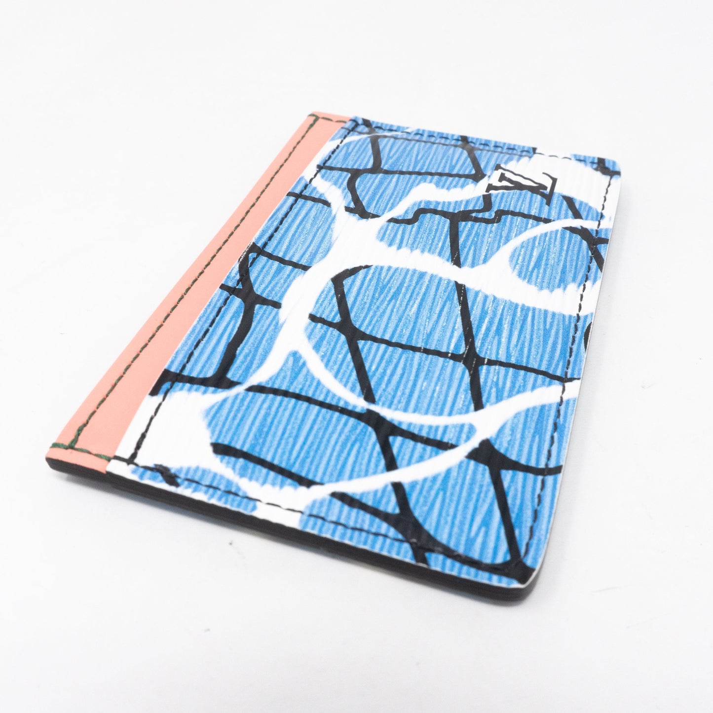 Louis-vuitton Card Holder Epi Leather Aqua Blue
