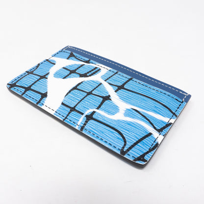 Louis-vuitton Card Holder Epi Leather Aqua Blue