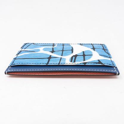 Louis-vuitton Card Holder Epi Leather Aqua Blue