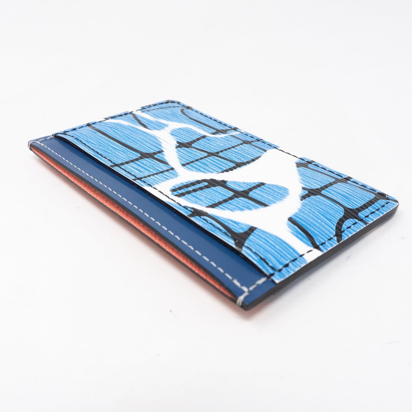 Louis-vuitton Card Holder Epi Leather Aqua Blue