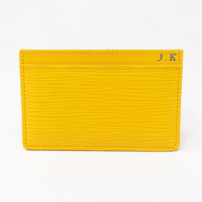 Louis-vuitton Card Holder Epi Leather Yellow