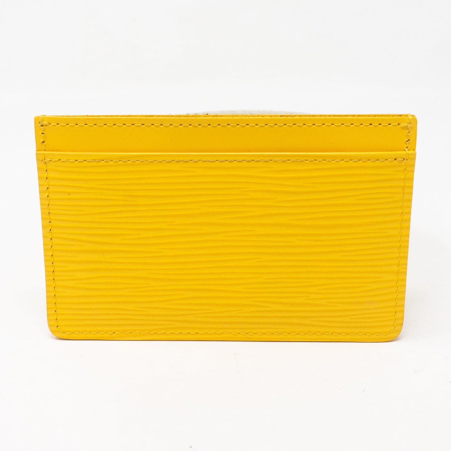 Louis-vuitton Card Holder Epi Leather Yellow