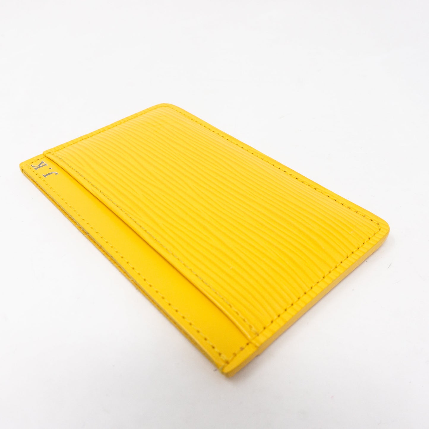Louis-vuitton Card Holder Epi Leather Yellow