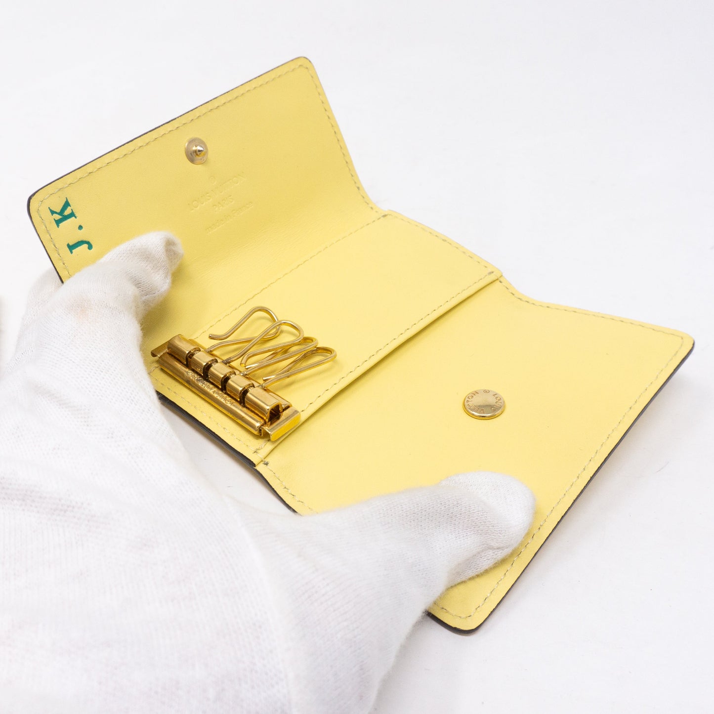 Louis-vuitton Key Holder Vernis Citrine
