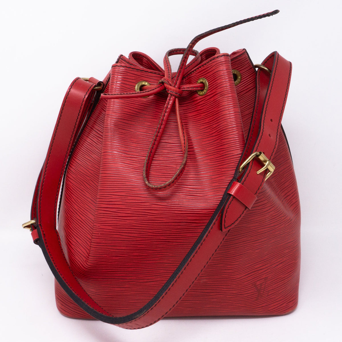 Louis-vuitton Petit Noe Red Epi Leather