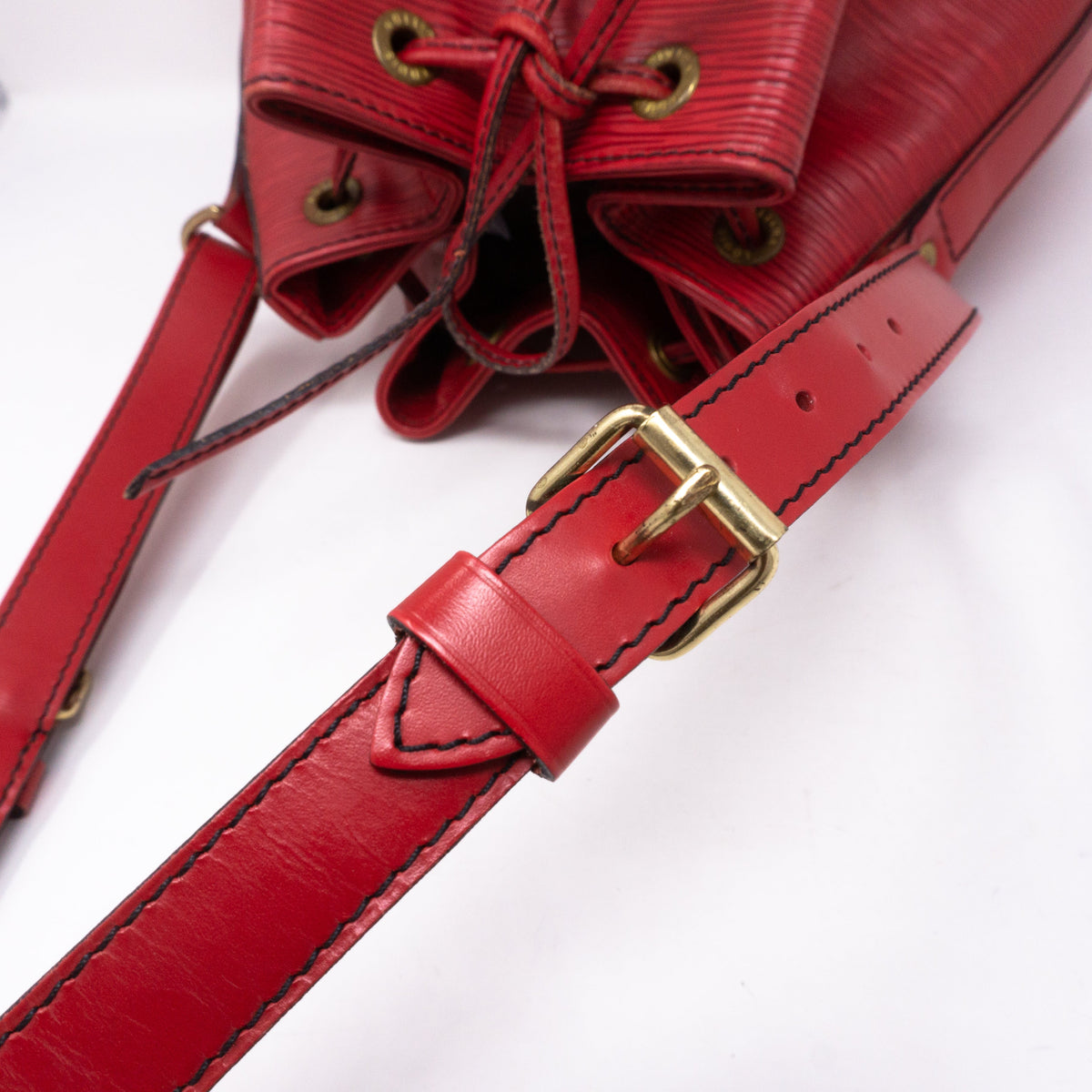 Louis-vuitton Petit Noe Red Epi Leather